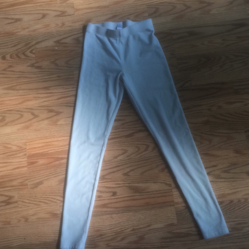 White soft leggings